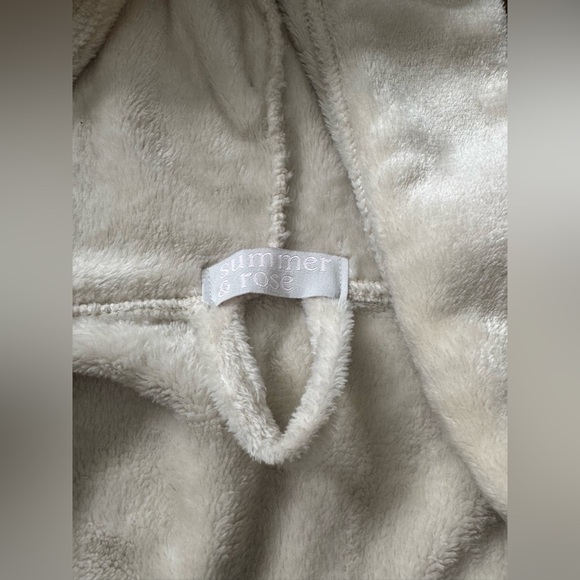 Summer & Rose Cream Cozy Robe - XS/S/M - Picture 3 of 5